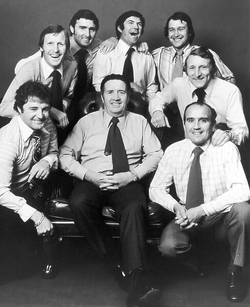 Jock Stein, with scottish players he has helped move into management, 21st September 1977