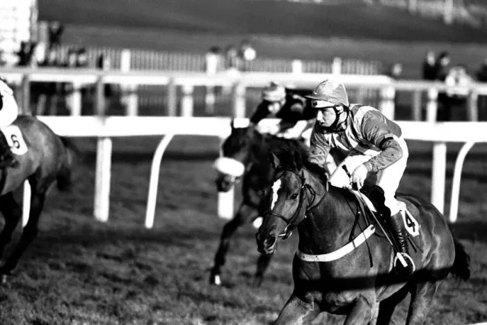 Framed Print : Jockey Geoff Harker rode Green Archer in the Comedy Of Errors Novice s Framed Print : Jockey Geoff Harker rode Green Archer in the Comedy Of Errors Novice s