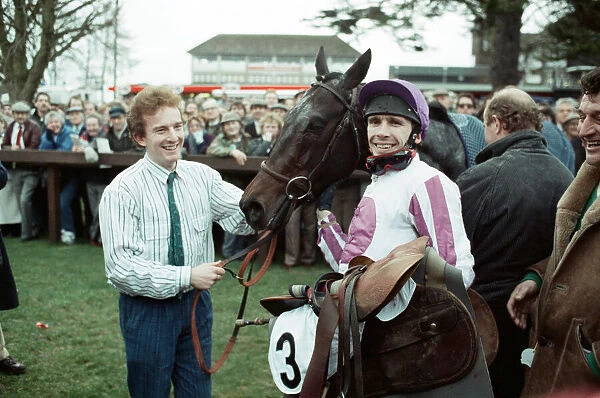 Jockey Peter Scudamore. 6th February 1989