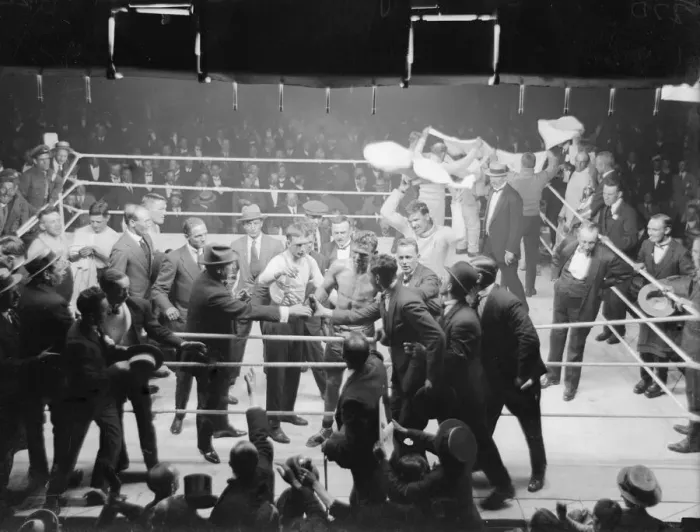 Framed Print : Joe Beckett celebrates with his supporters after knocking out Frank Goddard in Framed Print : Joe Beckett celebrates with his supporters after knocking out Frank Goddard in