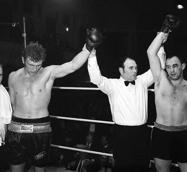 Joe Bugner Heavyweight Boxer fighting Canadian Bill Drover at Bethnal Green