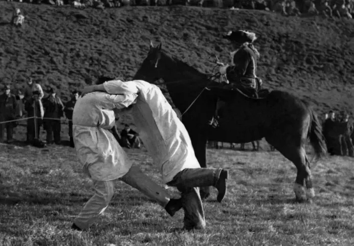 Framed Print : Joe Chamberlayne retaliates with a hearty left kick to Ben Hopkins right leg Framed Print : Joe Chamberlayne retaliates with a hearty left kick to Ben Hopkins right leg