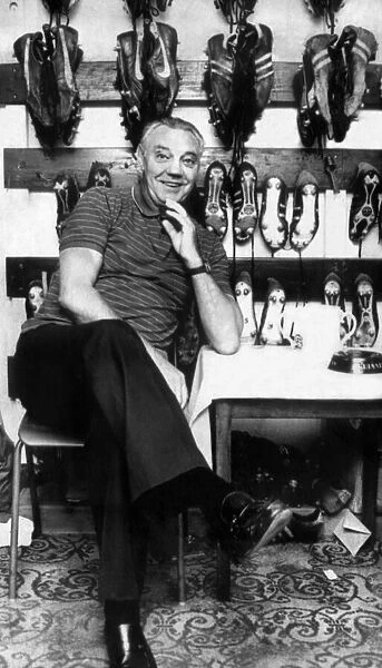 Joe Fagan new Liverpool Manager in boot room at Anfield March 1984