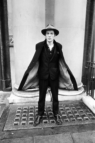 Joe Strummer, lead vocalist of English punk rock band The Clash. 16th January 1981