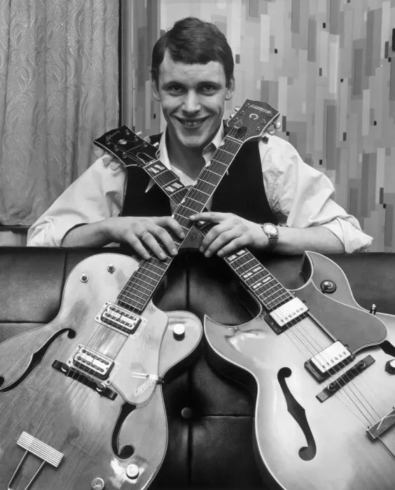 Framed Print : John Allen, lead guitarist of the group Nashville Teens 25th March 1965 Framed Print : John Allen, lead guitarist of the group Nashville Teens 25th March 1965