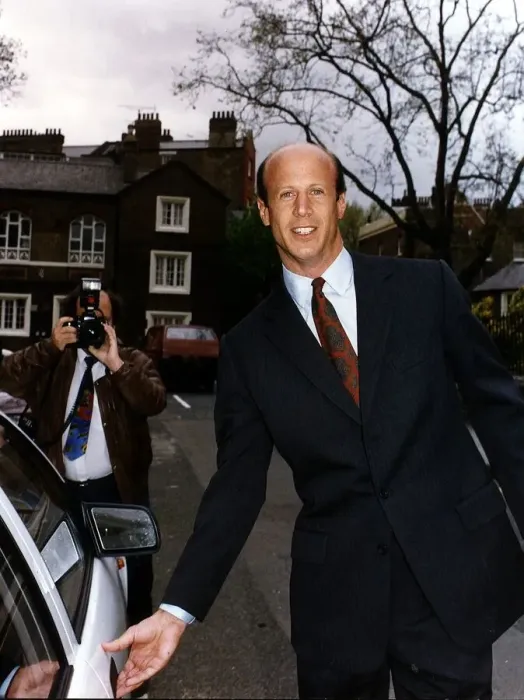 Framed Print : John Bryan American Multi Millionaire friend and advisor to Duchess of York leaving his