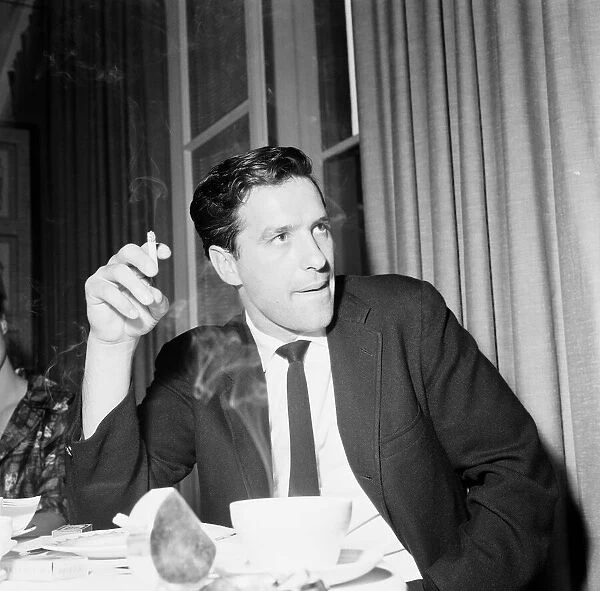 John Cassavetes, actor, at the Savoy Hotel in London, 3rd August 1960