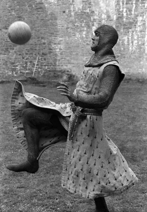 Framed Print : John Cleese as Sir Lancelot May 1974 Medieval Monty Python based on the Knights of Framed Print : John Cleese as Sir Lancelot May 1974 Medieval Monty Python based on the Knights of