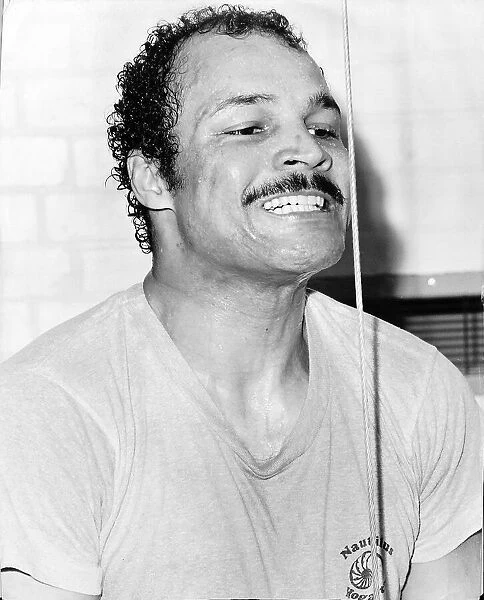 John Conteh Boxer In Training For A Forthcoming Fight