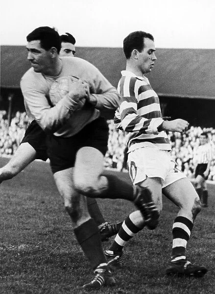 John Divers in action for Celtic circa 1958