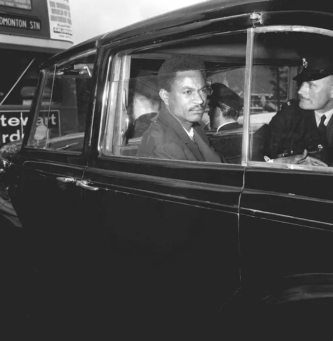 Framed Print : John Edgecombe July 1963 former lover of Christine Keeler arriving at the Treasury