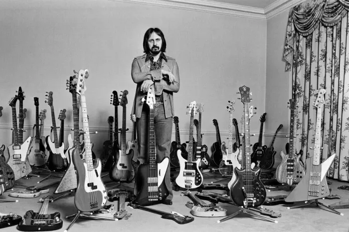 Framed Print : John Entwistle, bass guitarist of British rock group The Who