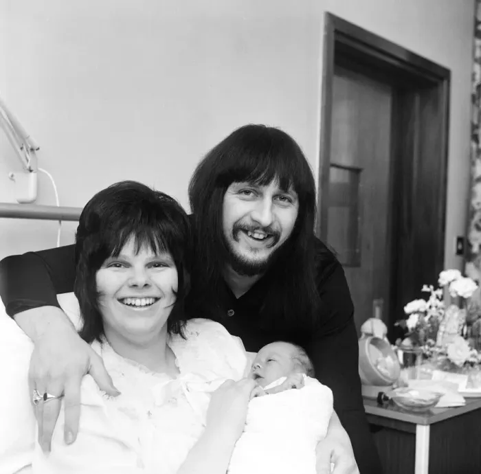 Framed Print : John Entwistle, bass guitarist of The Who, pictured with his wife Alison Framed Print : John Entwistle, bass guitarist of The Who, pictured with his wife Alison