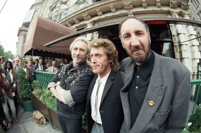 Framed Print : John Entwistle, Pete Townshend and singer Roger Daltrey of The Who rock group pat Framed Print : John Entwistle, Pete Townshend and singer Roger Daltrey of The Who rock group pat