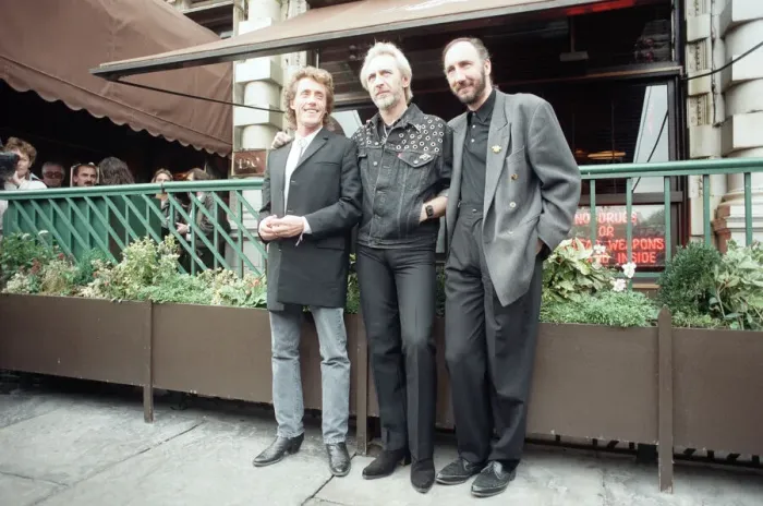 Framed Print : John Entwistle, Pete Townshend and singer Roger Daltrey of The Who rock group pat Framed Print : John Entwistle, Pete Townshend and singer Roger Daltrey of The Who rock group pat