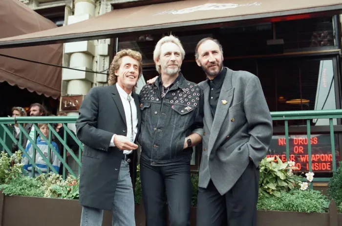 Framed Print : John Entwistle, Pete Townshend and singer Roger Daltrey of The Who rock group pat Framed Print : John Entwistle, Pete Townshend and singer Roger Daltrey of The Who rock group pat