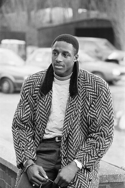John Fashanu, pictured at training, as Wimbledon prepare for the 1988 FA Cup