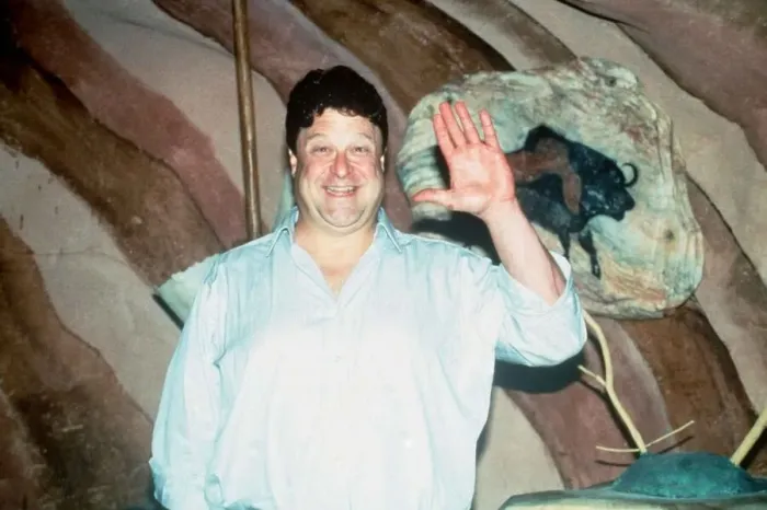 Framed Print : John Goodman actor on set of film The Flinstones 1994