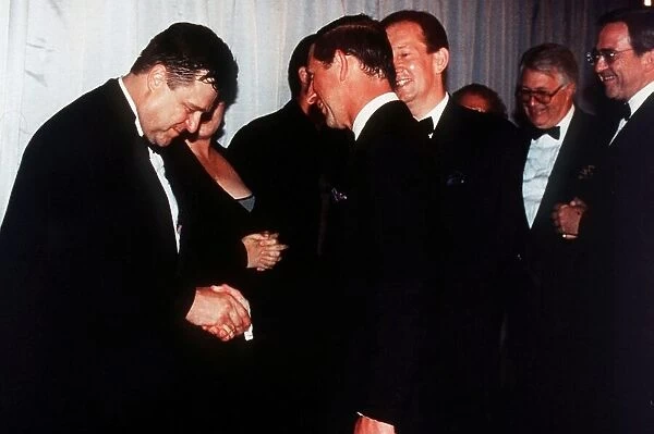 John Goodman shakes hands with Prince Charles 1994