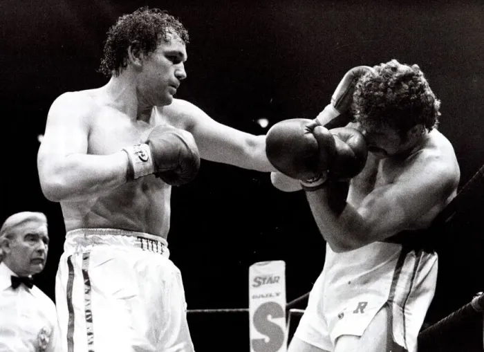 Framed Print : John L Gardner, Boxer, wins the European heavywieght title against Belgium