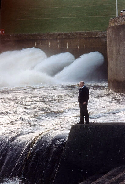 John Lackenby, Kielder Water manager and the 30 tons per second of water released