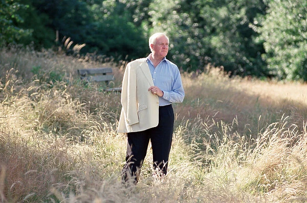 John Le Carre near his home in Hampstead. 6th July 1993