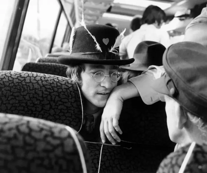 Framed Print : John Lennon as The Beatles set out on their celebrated tour of the West Country 11th Framed Print : John Lennon as The Beatles set out on their celebrated tour of the West Country 11th