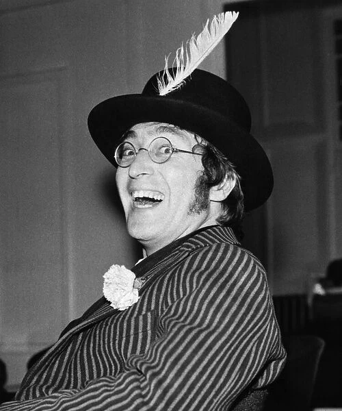 John Lennon filming Magical Mystery Tour at the Atlantic Hotel in Newquay 12 September
