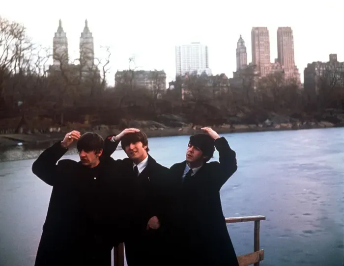 Framed Print : John Lennon, Paul McCartney, Ringo Starr, in New Yorks Central Park Framed Print : John Lennon, Paul McCartney, Ringo Starr, in New Yorks Central Park