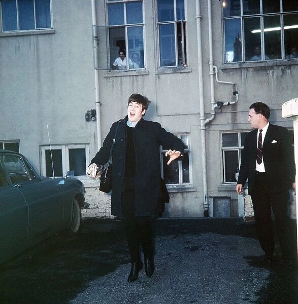John Lennon in Portsmouth for the Beatles gig at the Guildhall 12th November 1963