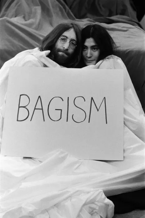 Framed Print : John Lennon and Yoko Ono appear on Thames Televisions Today Framed Print : John Lennon and Yoko Ono appear on Thames Televisions Today