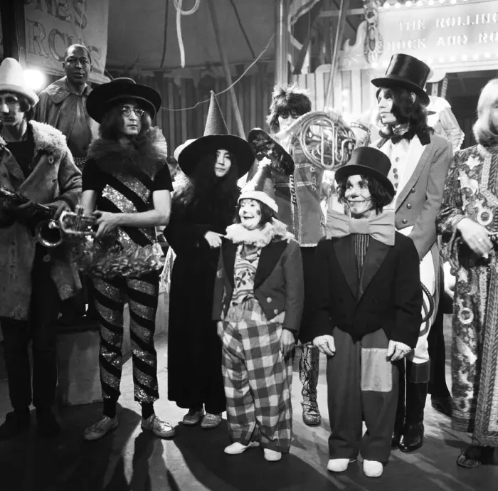 Framed Print : John Lennon and Yoko Ono were among the guest celebrities at the Rolling Stones Rock Framed Print : John Lennon and Yoko Ono were among the guest celebrities at the Rolling Stones Rock
