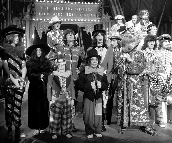 John Lennon and Yoko at 'The Rolling Stones Rock n Roll Circus'