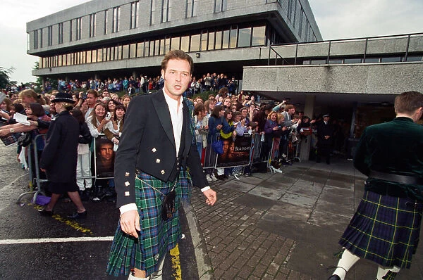 John Leslie attends the premiere of Braveheart in Stirling, Scotland. 3rd September 1995