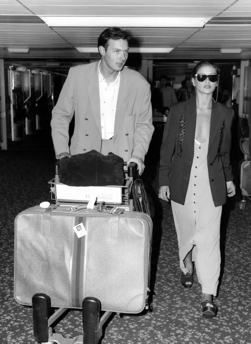 Framed Print : John Leslie with Catherine Zeta Jones - 1992 Framed Print : John Leslie with Catherine Zeta Jones - 1992