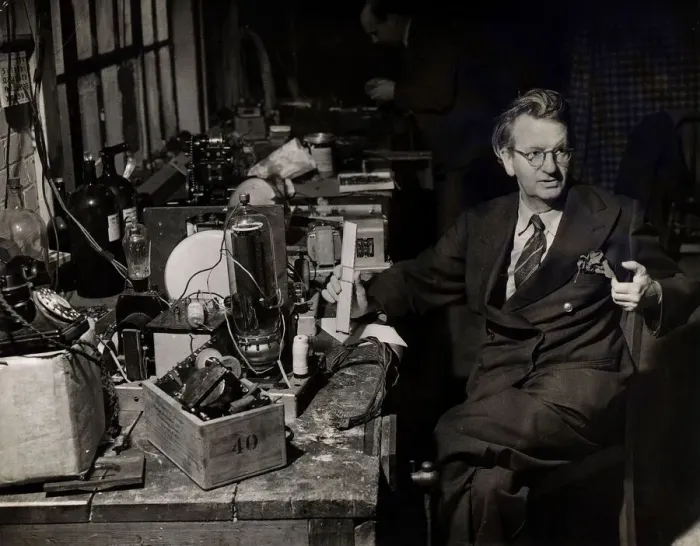 Framed Print : John Logie Baird (1888-1946) was a Scottish inventor and engineer who was a pioneer in