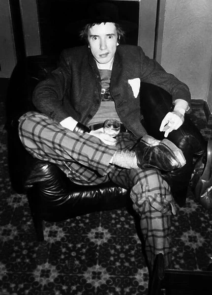 John Lydon British pop singer punk group Sex Pistols 1977