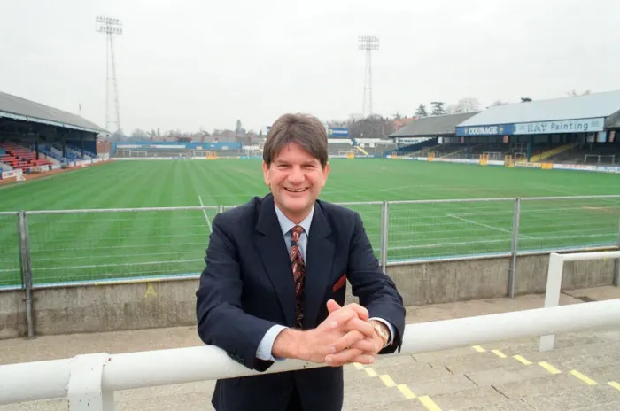 Framed Print : John Madejski, the new Chairman of Reading Football Club. 1st December 1990 Framed Print : John Madejski, the new Chairman of Reading Football Club. 1st December 1990