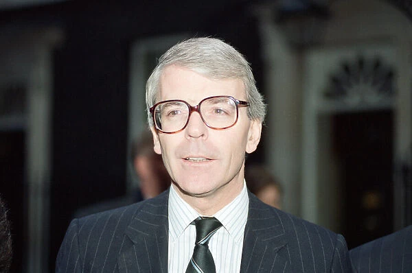 John Major at 10 Downing Street following the Prime Ministers resignation