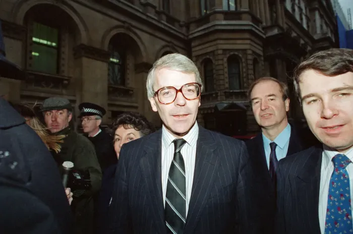 Framed Print : John Major at 10 Downing Street following the Prime Ministers resignation Framed Print : John Major at 10 Downing Street following the Prime Ministers resignation