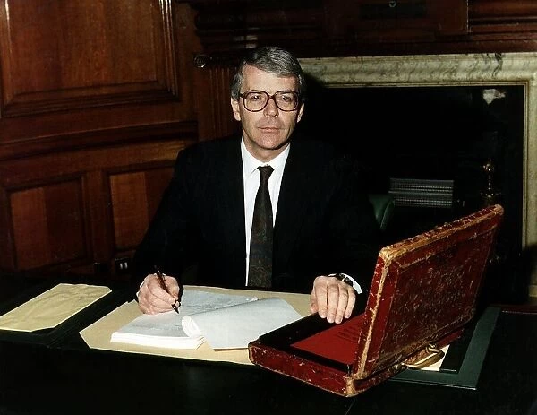 John Major Chancellor of the Exchequer in the Treasury 1990