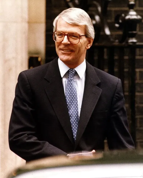 Framed Print : John Major Conservative Party MP and Prime Minister seen here leaving Downing Street