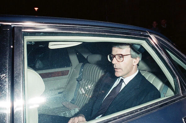 John Major leaving Downing Street the day he was appointed Chancellor of the Exchequer