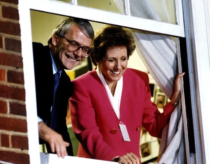 Framed Print : John Major and Norma, his wife, on election night at Conservative Central Office Framed Print : John Major and Norma, his wife, on election night at Conservative Central Office