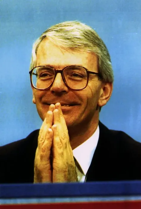 Framed Print : John Major Prime Minister appears to be praying for guidance at the Conservative Party Framed Print : John Major Prime Minister appears to be praying for guidance at the Conservative Party