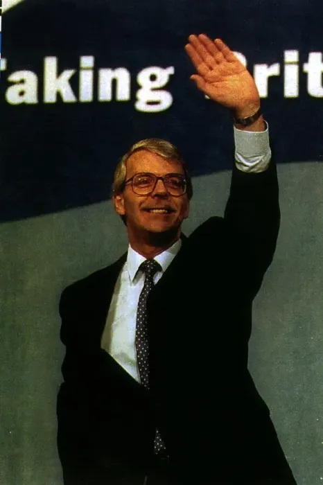 Framed Print : John Major Prime Minister at a Conservative Conference