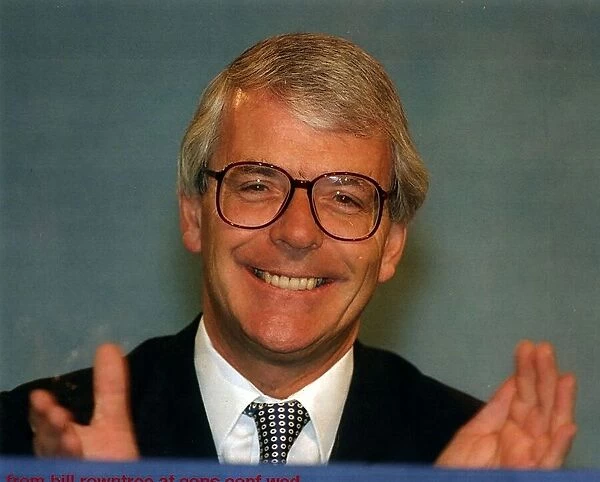 John Major Prime Minister of Great Britain at Conservative Party Conference