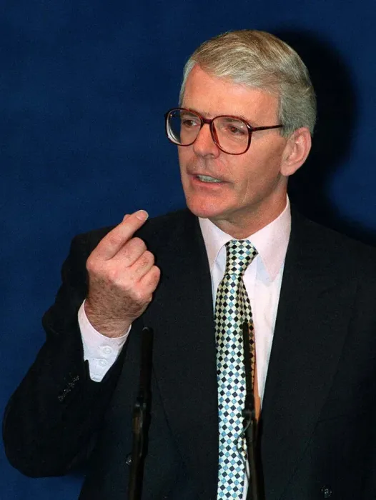 Framed Print : John Major Prime Minister during his speech at the Tory Party Conference 1995 Framed Print : John Major Prime Minister during his speech at the Tory Party Conference 1995
