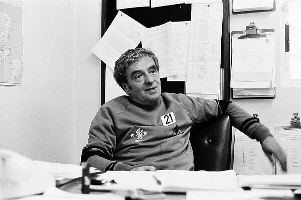 John Neal, Manager, Chelsea Football Club, Pictured at his office, Stamford Bridge