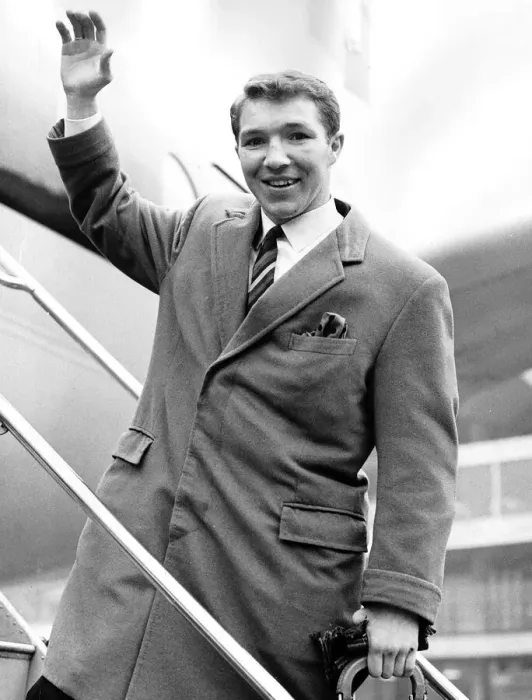 Framed Print : John O Brian waving on airplane steps Framed Print : John O Brian waving on airplane steps